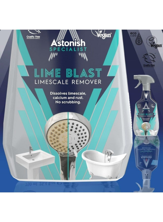 Astonish Lime Blast Ultimate Limescale Remover - No Scrubbing - Removes Limescale, Calcium & Rust - 750ml - Image 5